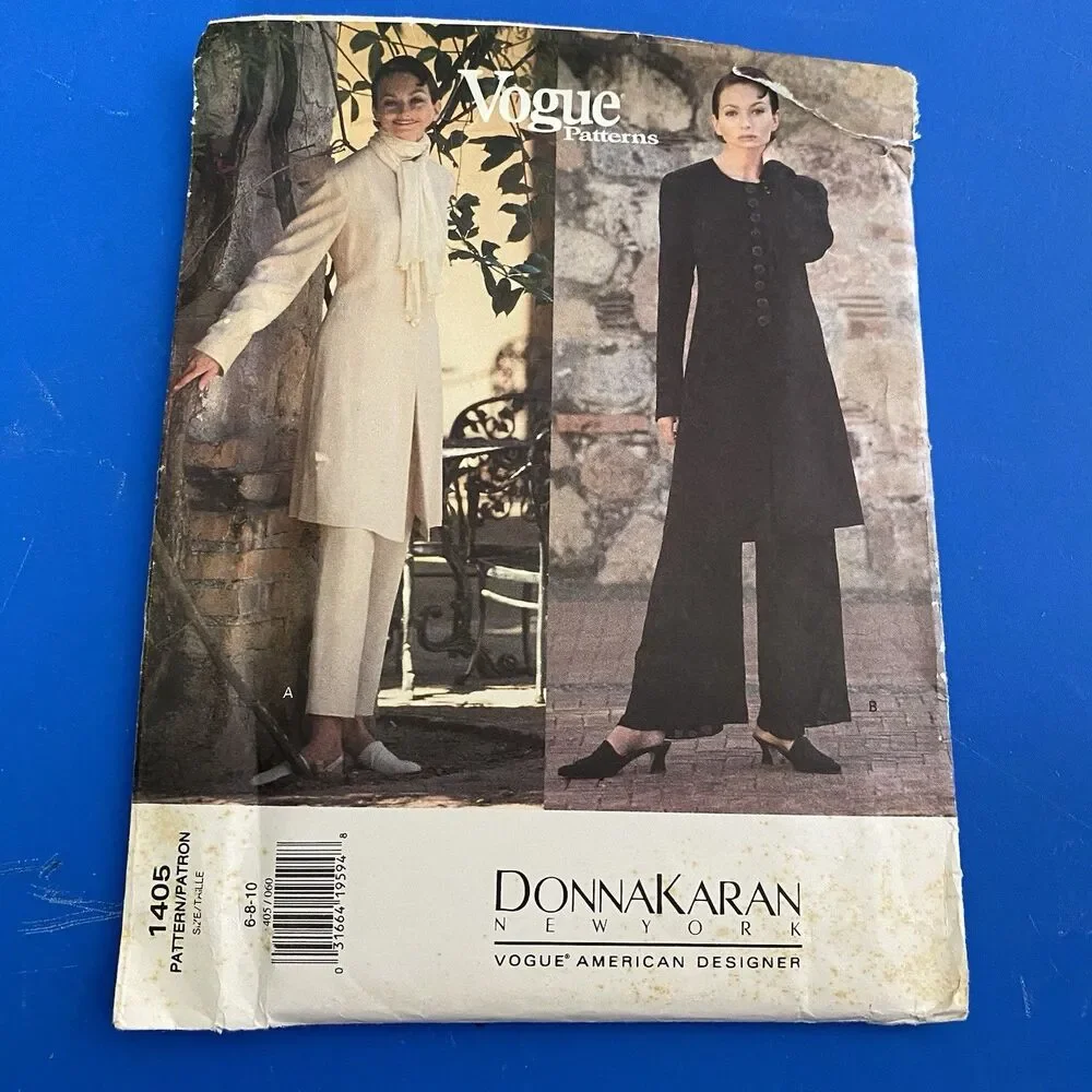 Vintage 1994 Vogue 1405 Donna Karan  Pattern Jacket and Pants